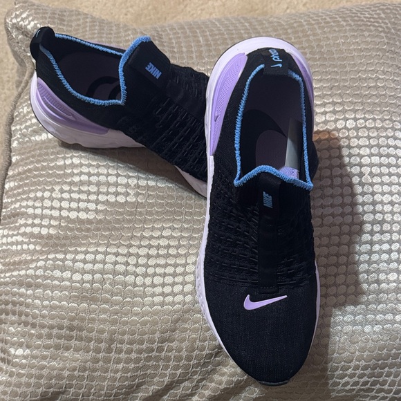 Nike Shoes - Nike React Phantom Flyknit 2 Women's Black and Lavender Running Shoes
